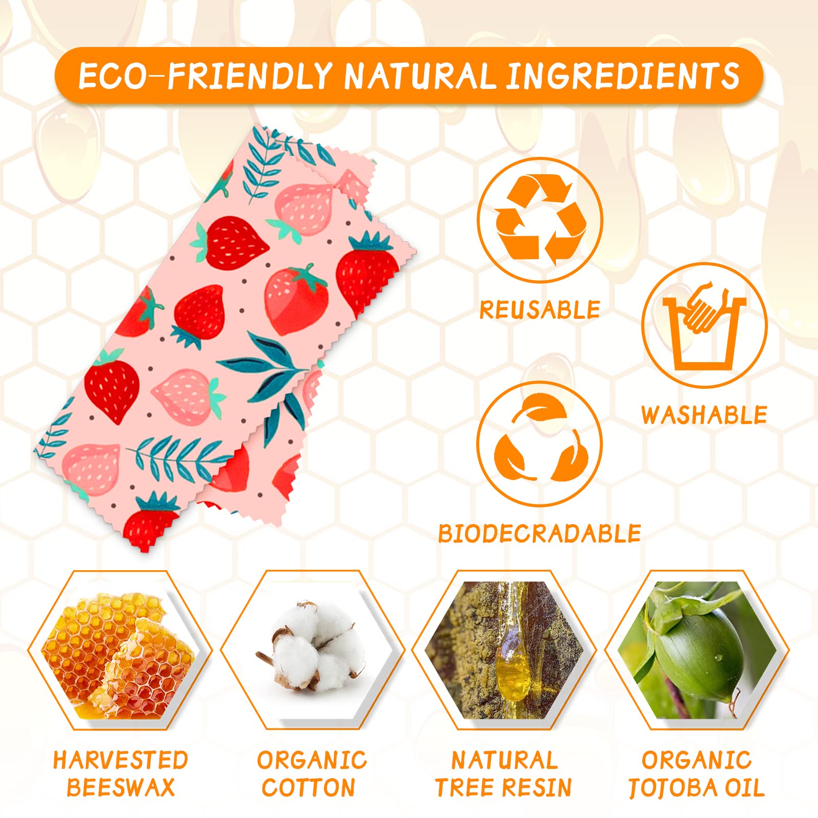 Reusable Beeswax Wrap Eco-Frie - đánh giá và giá Beeswax Food Cover