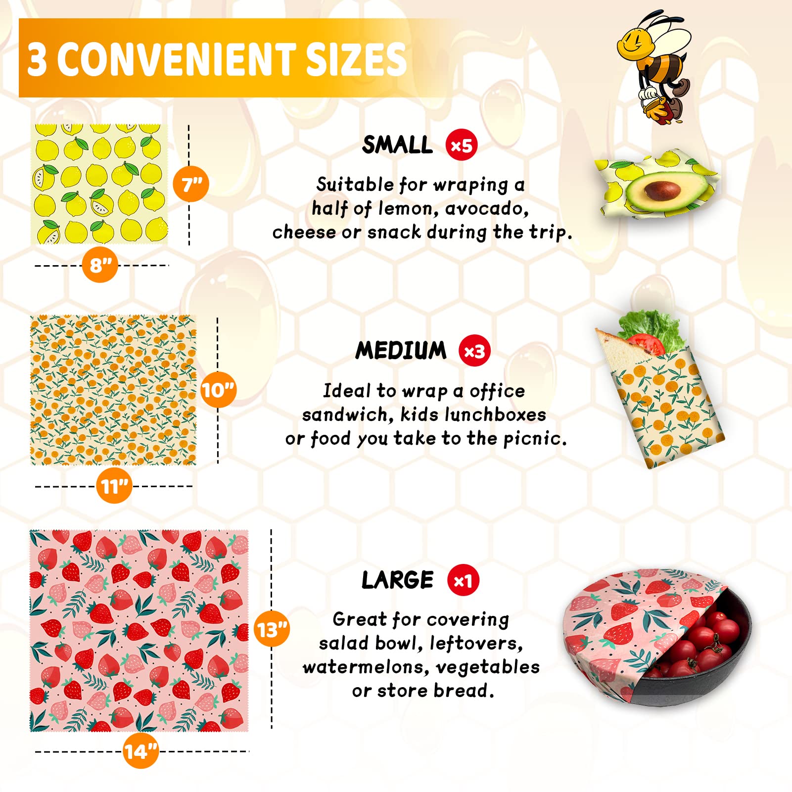 Reusable Beeswax Wrap Eco-Frie - đánh giá và giá Beeswax Food Cover