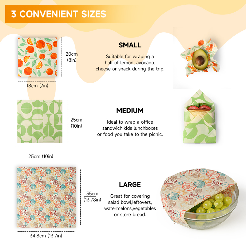 6pcs Refrigerator Freezing Saf - đánh giá và giá Beeswax Food Cover